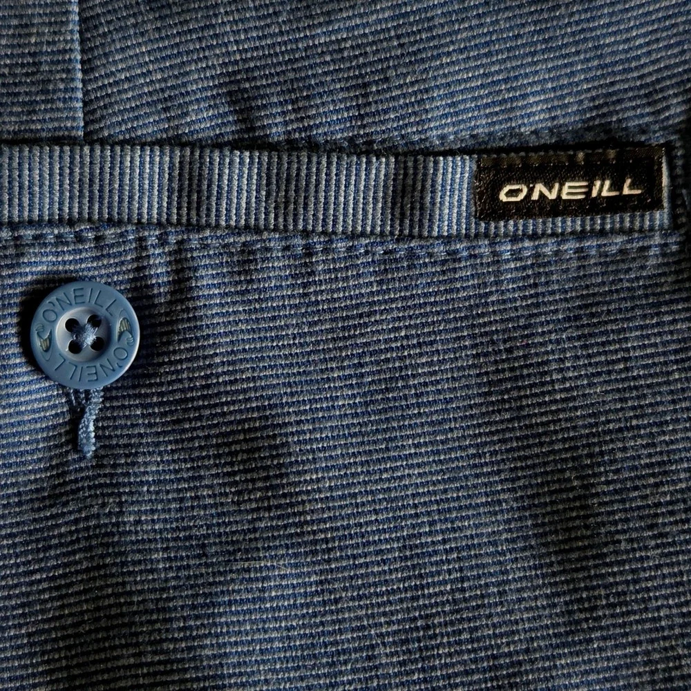 O'Neill Mens Blue Hybrid Walkshorts Textured Quick Dry Surf‎ Shorts Size 40x9.5
